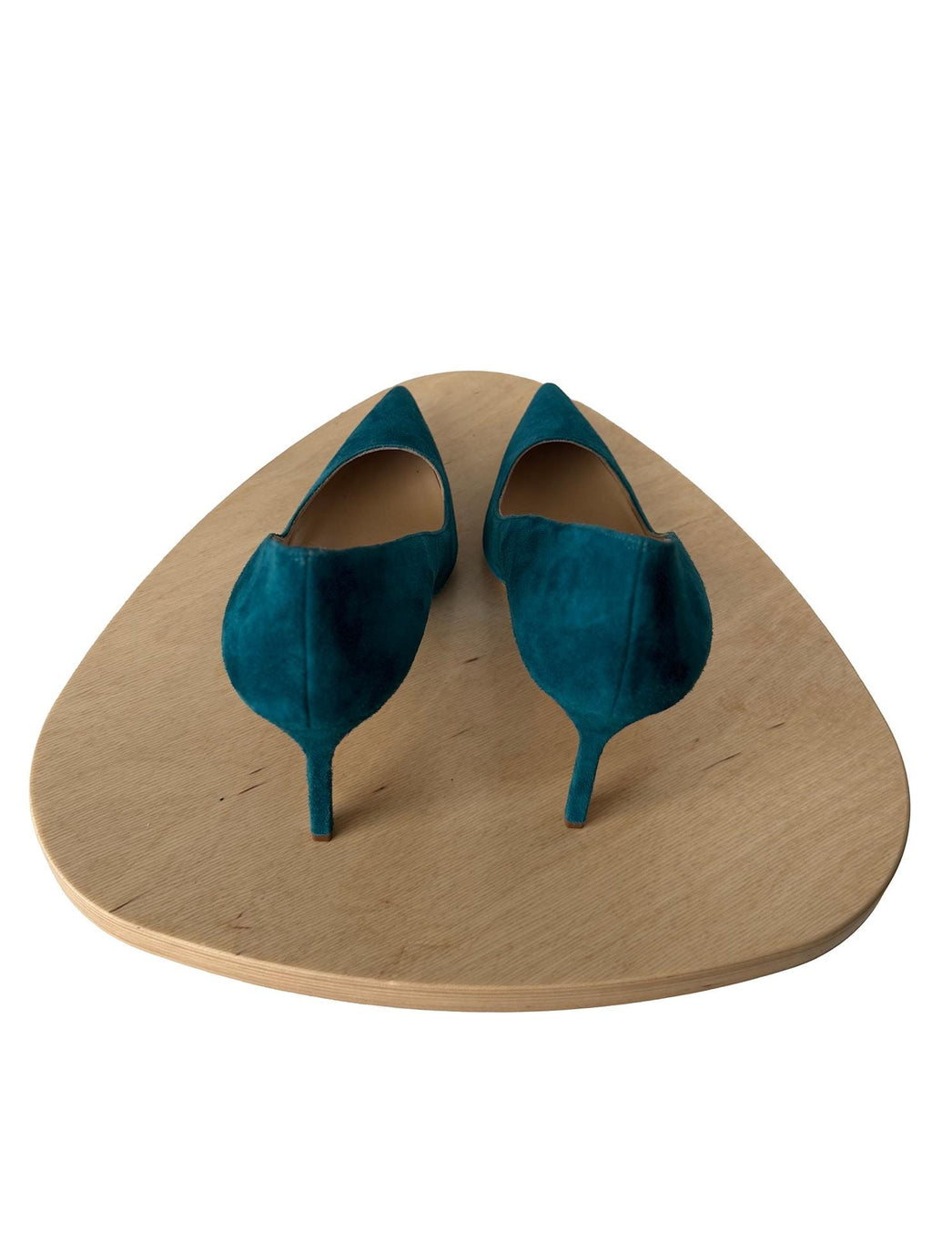 Manolo Blahnik Teal Suede Pumps