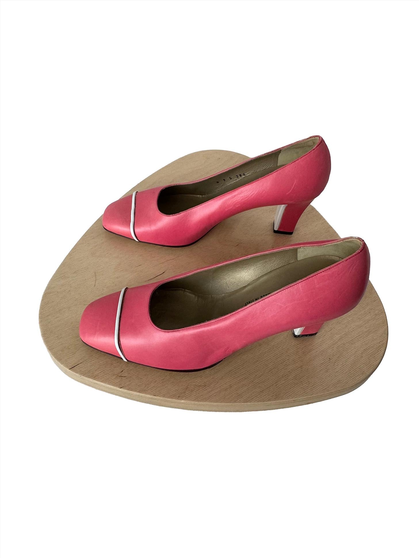 St. John Pink Leather Pumps