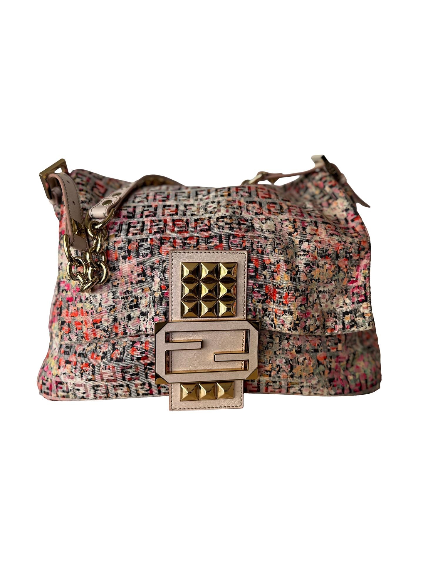 Fendi Floral Zucchino Mamma Forever Bag
