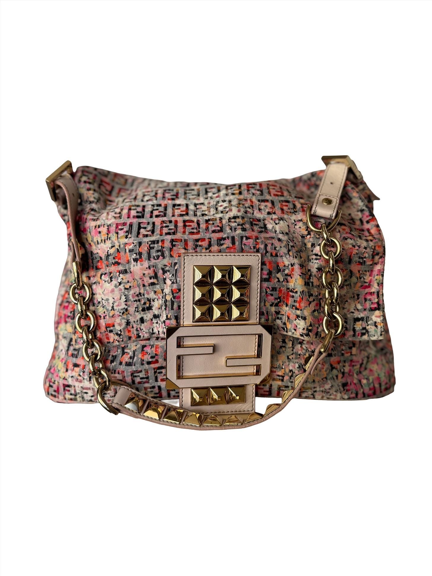 Fendi Floral Zucchino Mamma Forever Bag