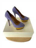 Charlotte Olympia Dolly Orchid Suede/Metallic Calf Lavender