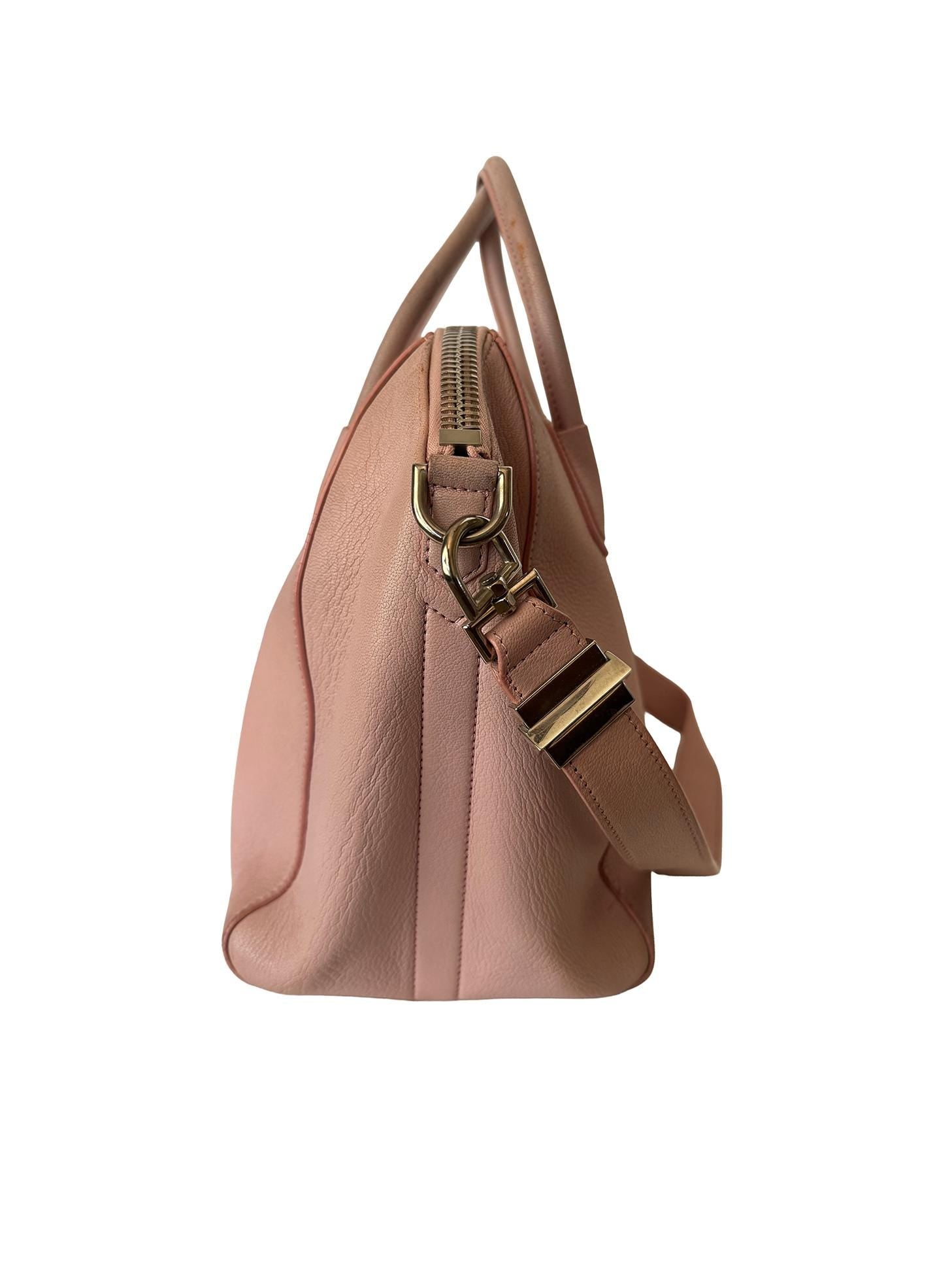 Givenchy Pink Antigona Leather Bag Medium