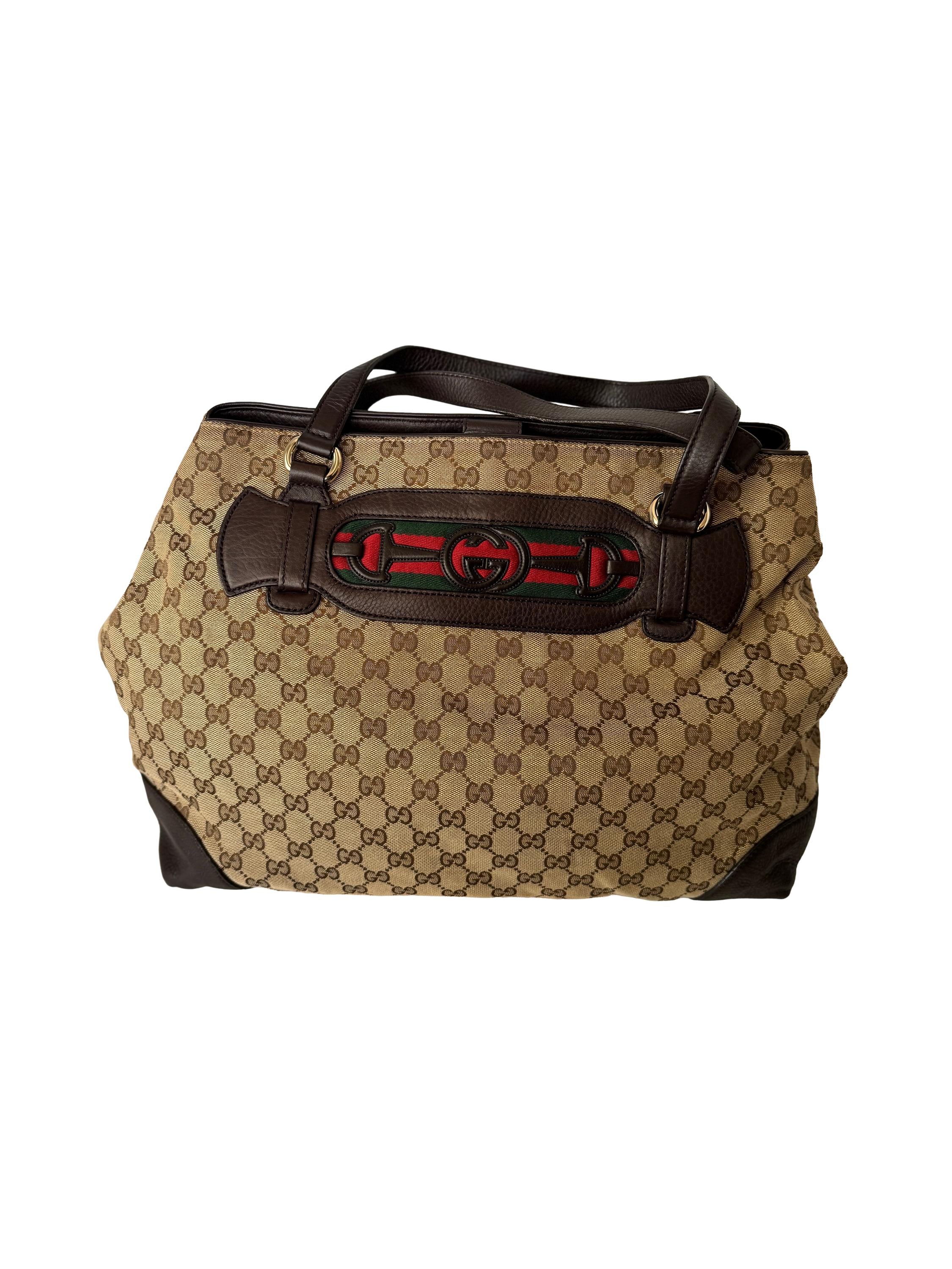 Gucci Dressage Tote GG Canvas