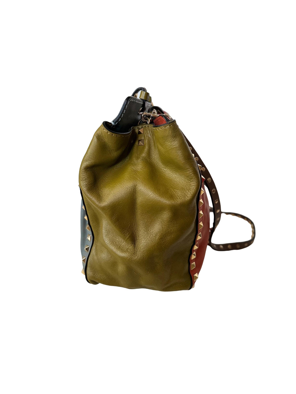 Valentino Garavani Rockstud tote bag in multicolor leather