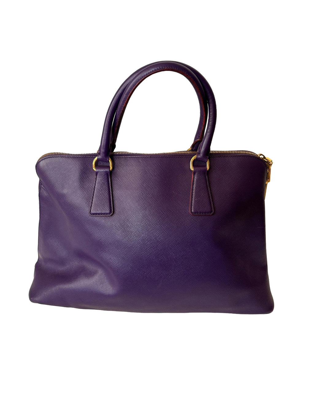 Prada Promenade Saffiano Leather Bag, Purple