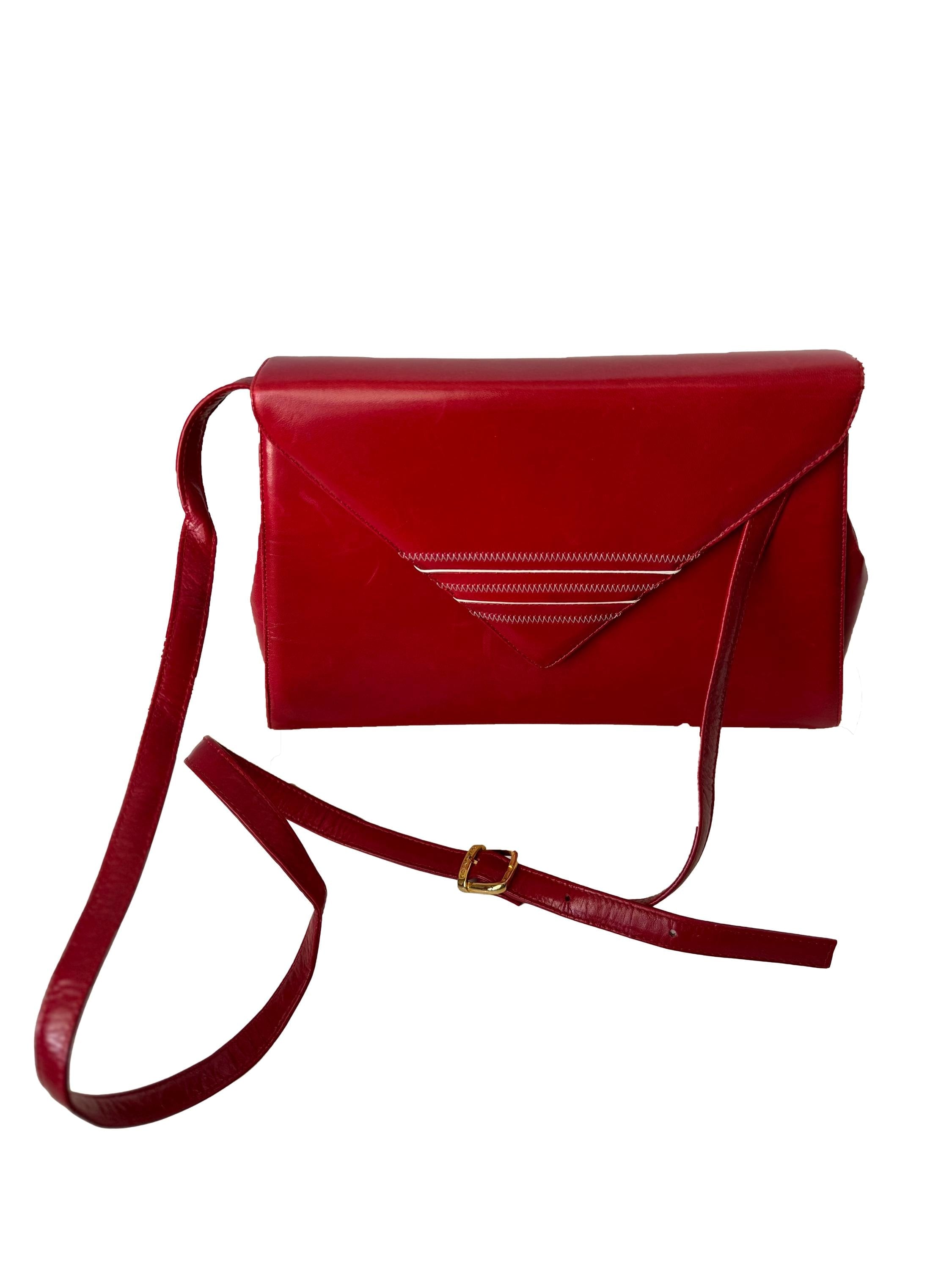 Bruno Magli Red Clutch