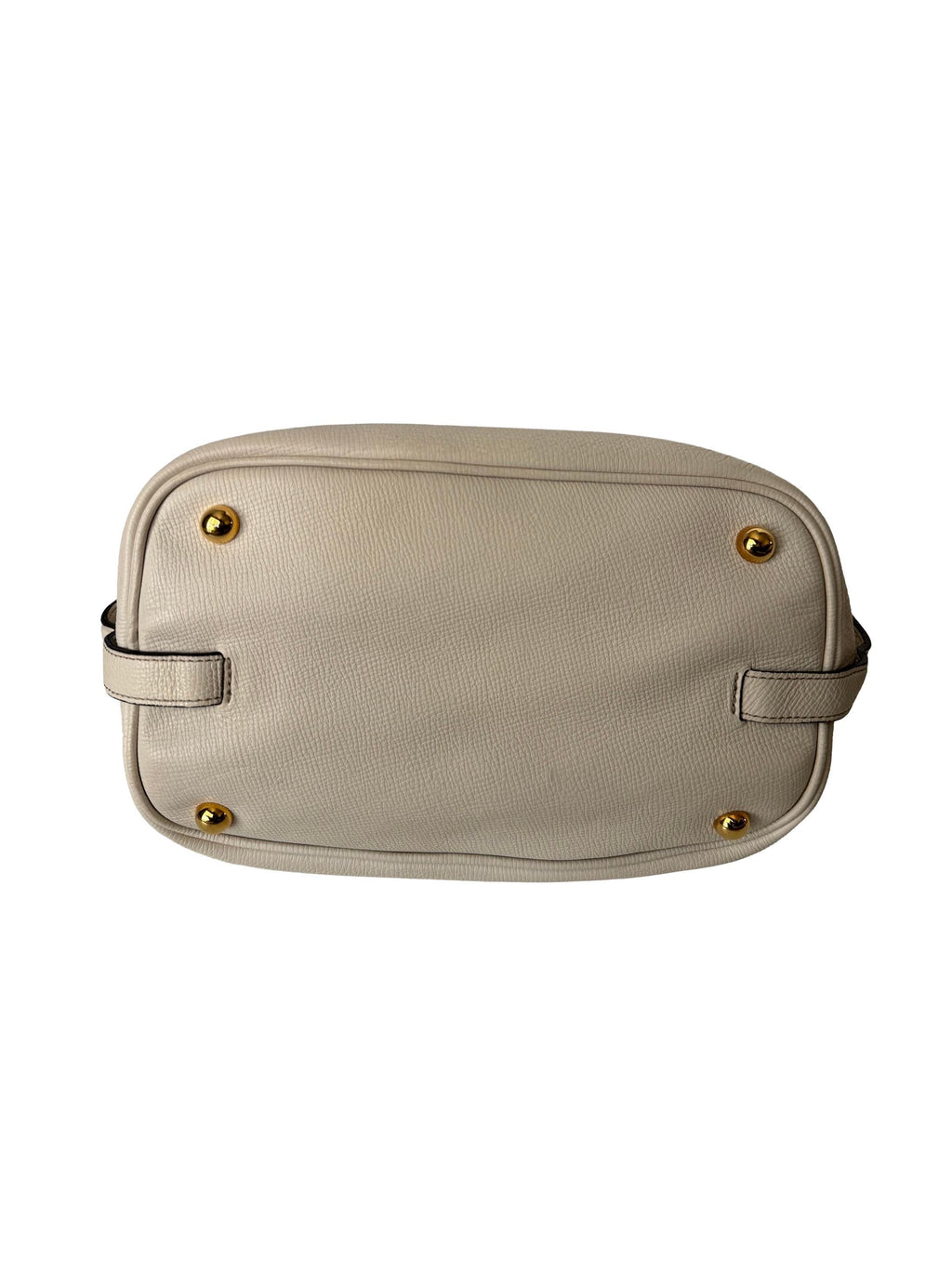 Burberry White Leather Sycamore "Hobo" Bag