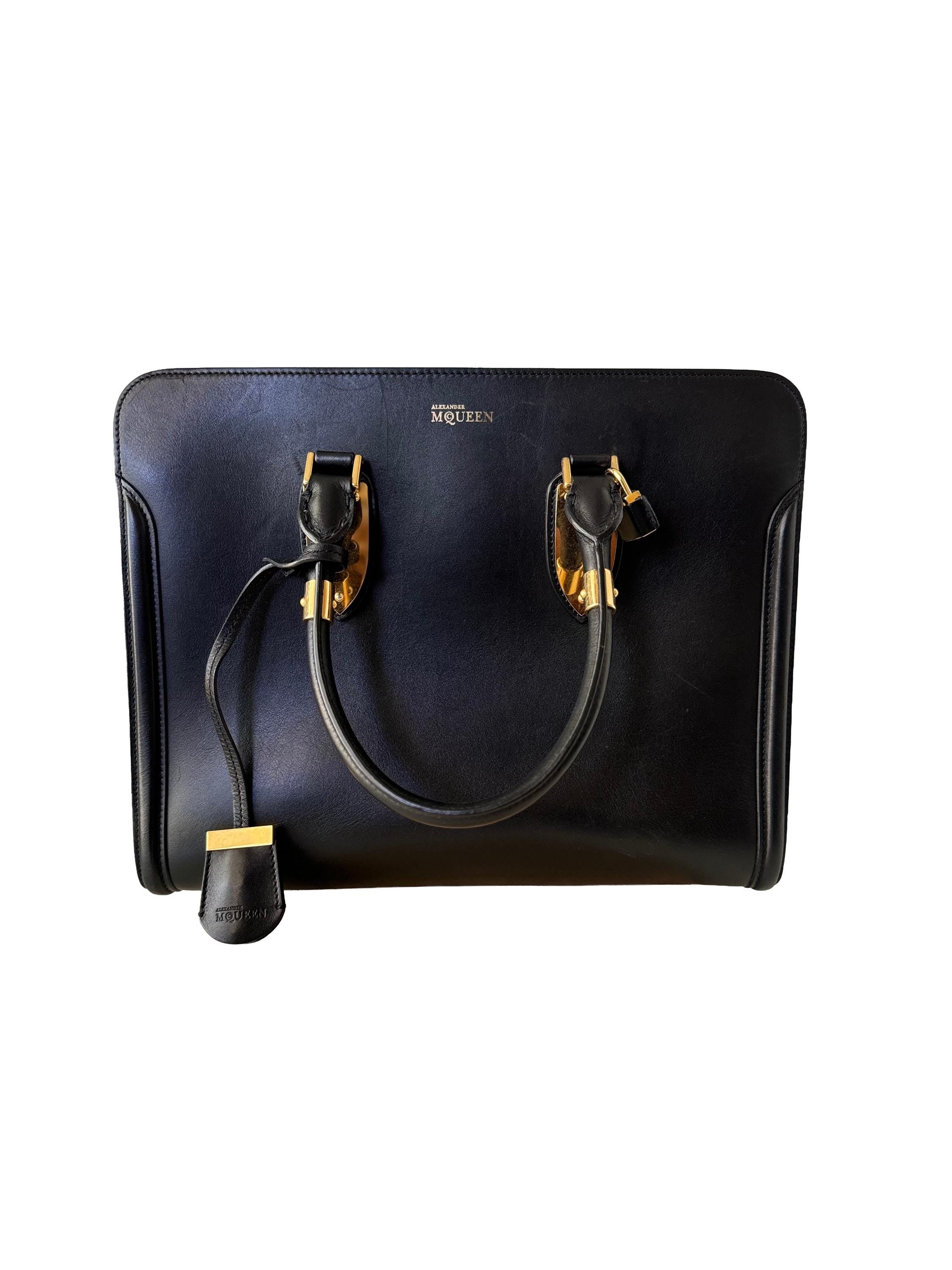 Alexander McQueen Heroine Tote Bag, Black