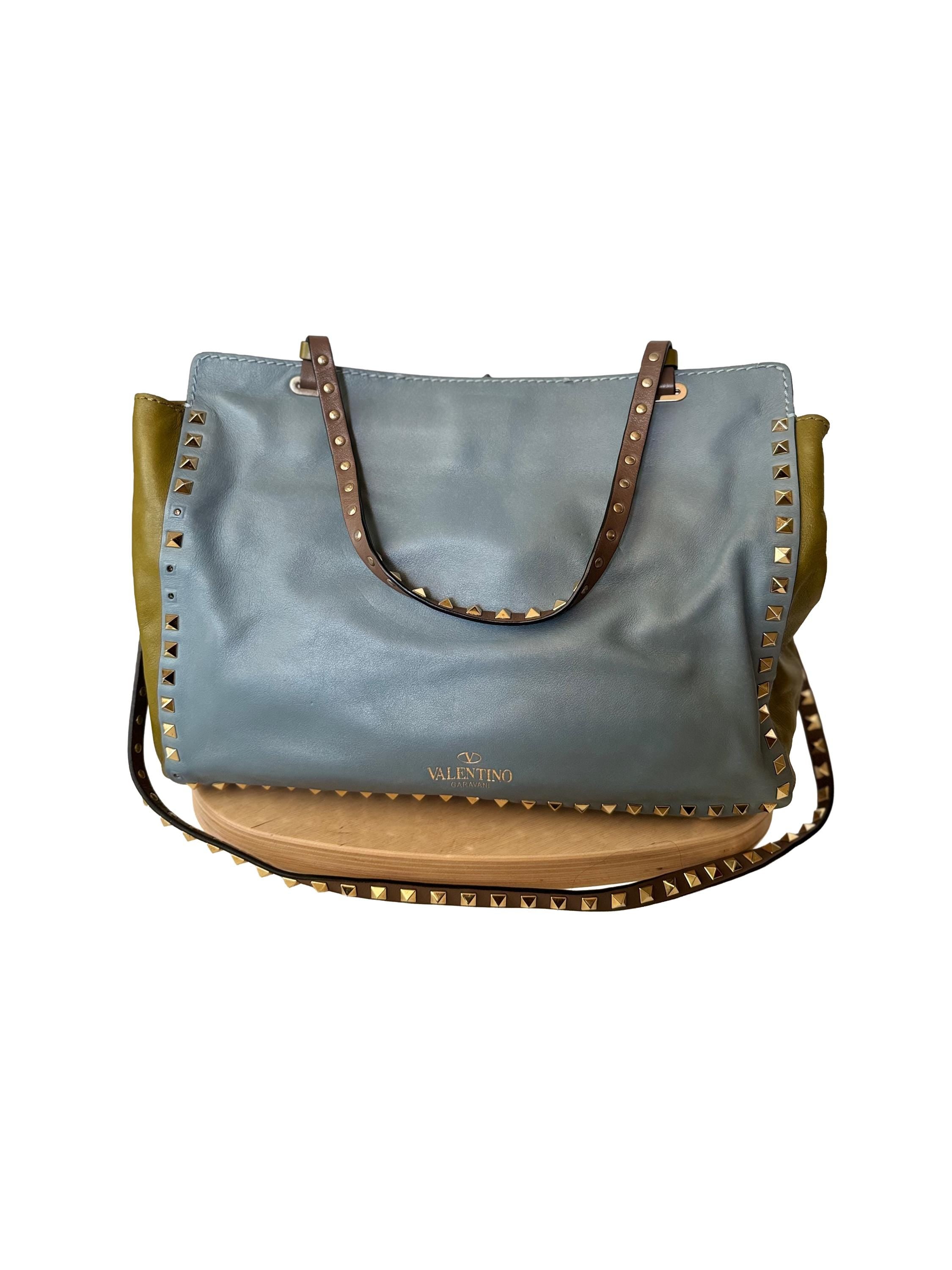 Valentino Garavani Rockstud tote bag in multicolor leather