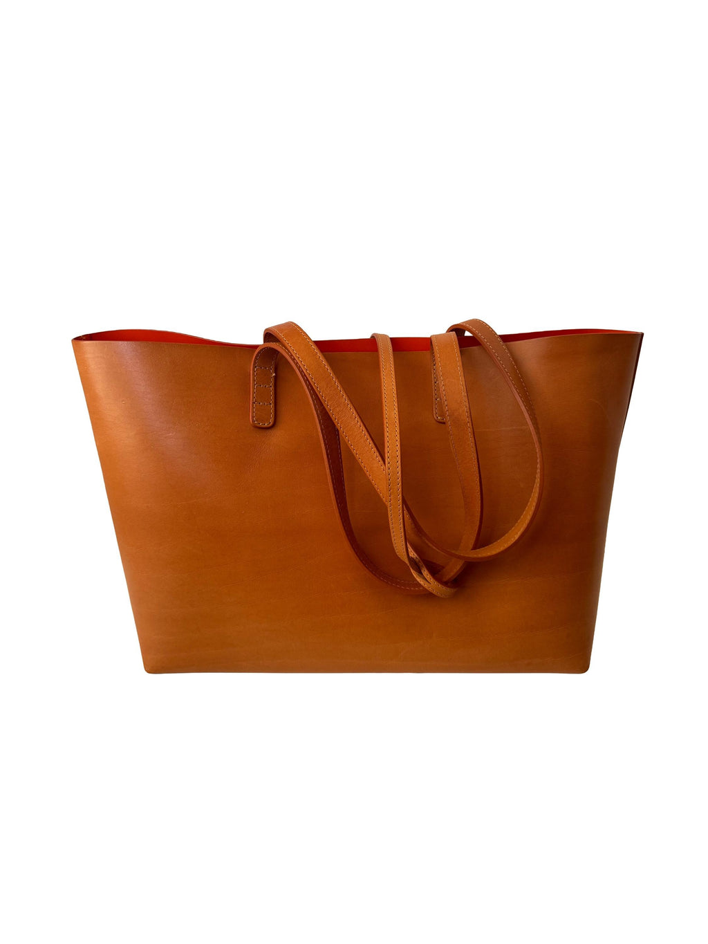 Mansur Gavriel Large Leather Tote Bag, Camel