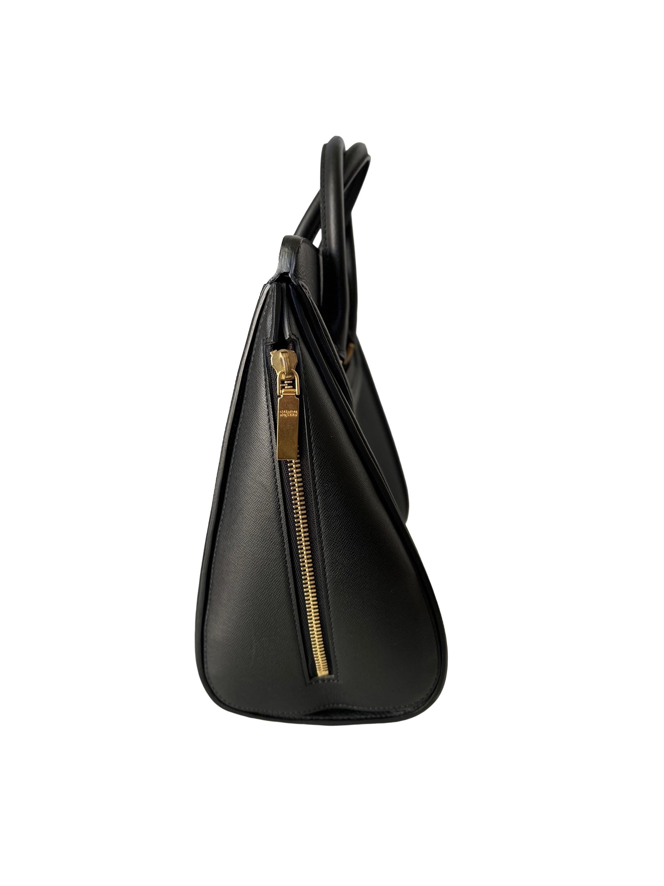 Alexander McQueen Heroine Satchel Bag, Black