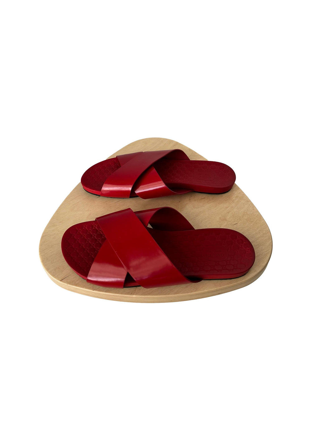 Gucci Regent Hibiscus Criss Cross Sandal