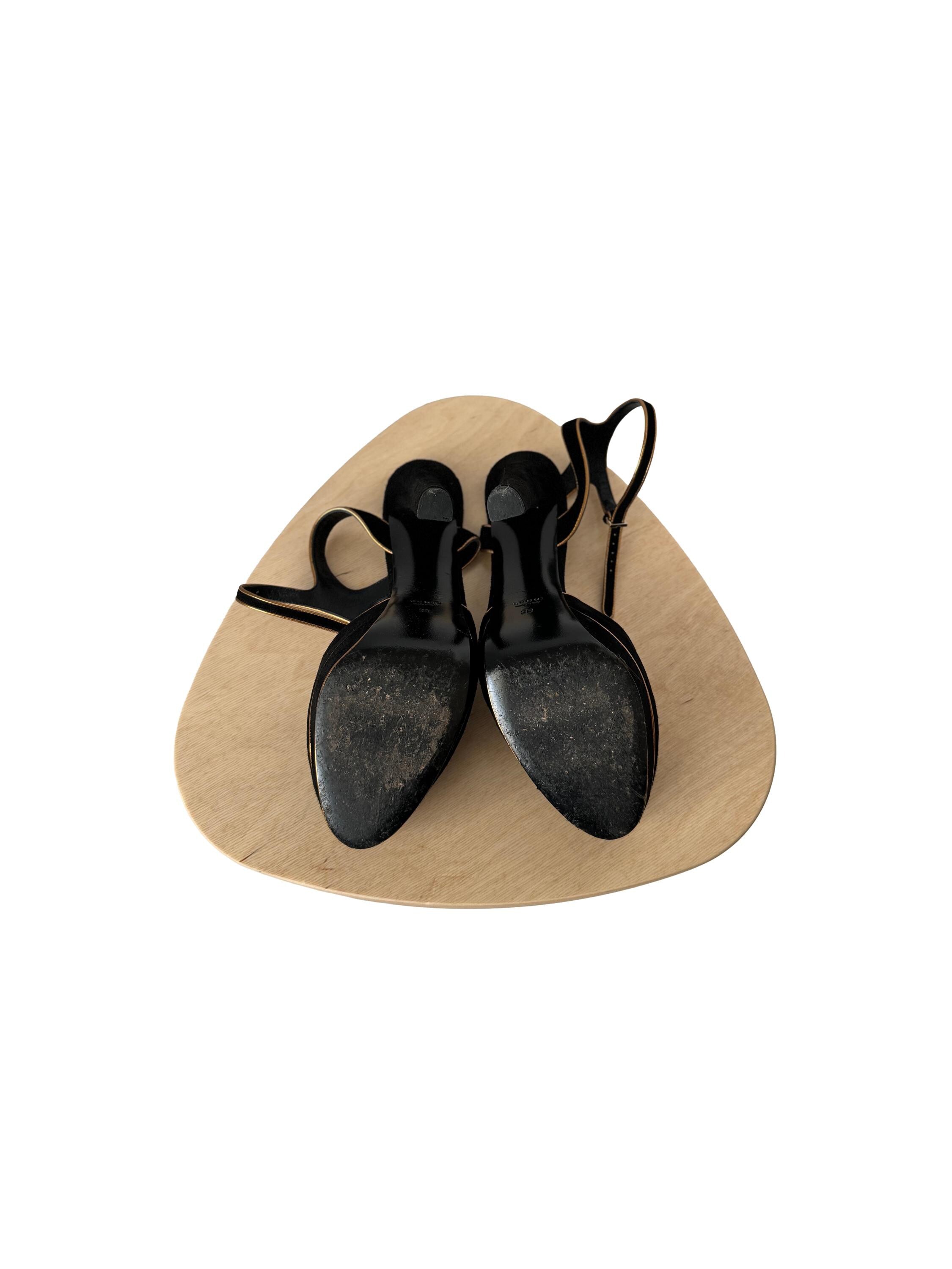 Gucci Huston Mary Jane Platform Suede Pumps