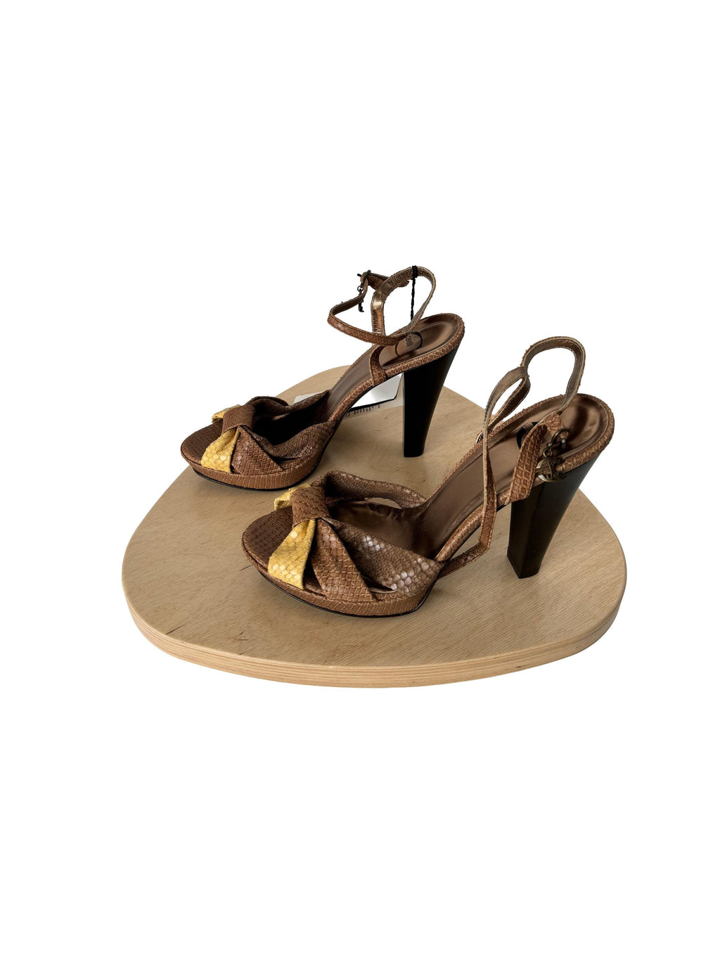 Just Cavalli Snakeskin Sandal Heels