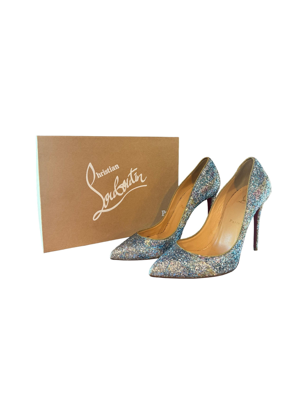 Christian Louboutin So Kate Glitter Accent Pumps