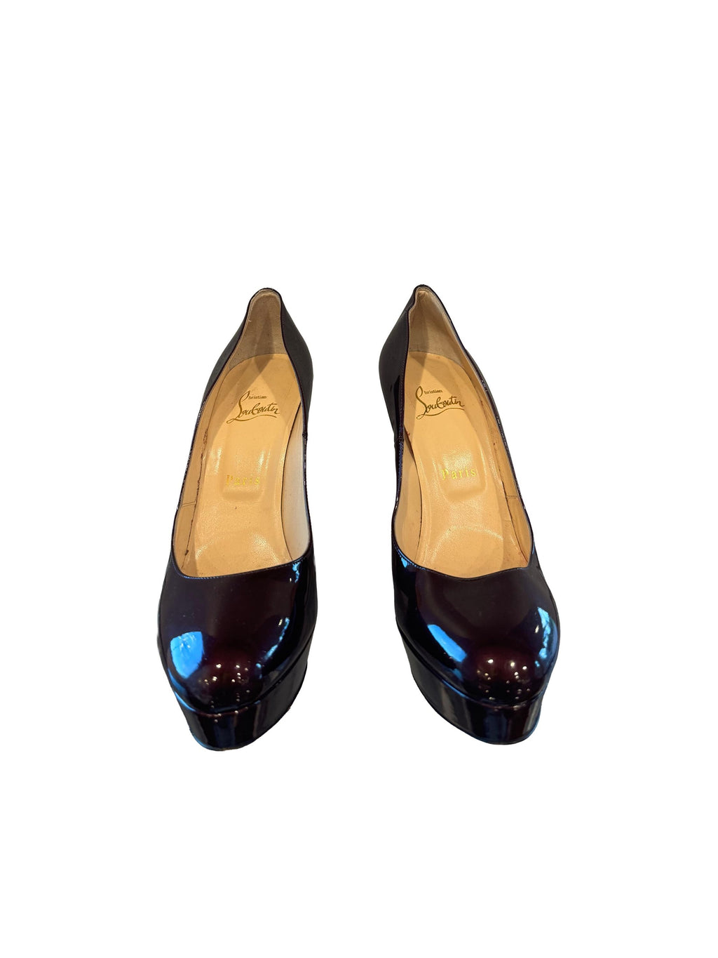 Christian Louboutin Patent Filter Platform Pumps