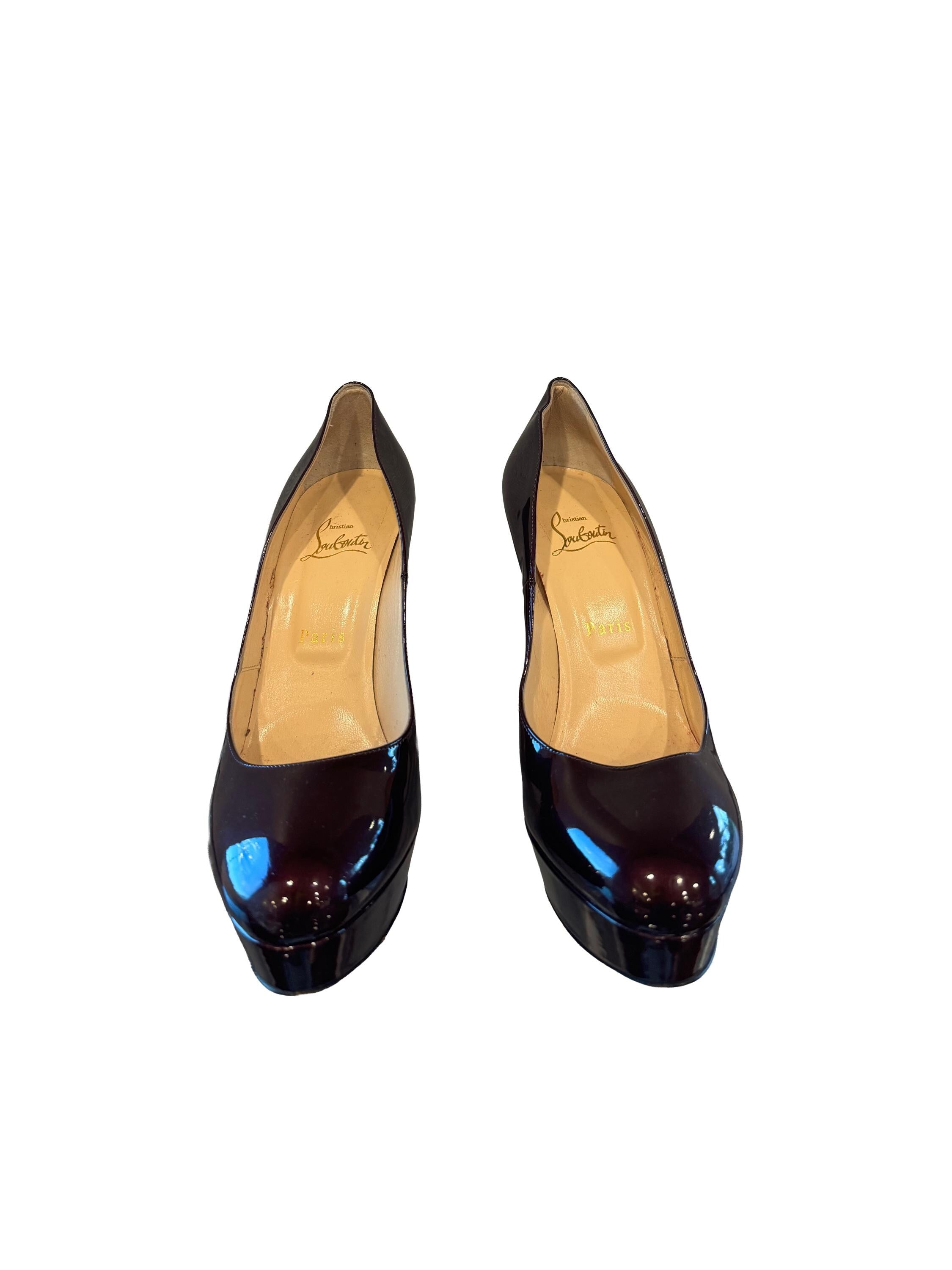 Christian Louboutin Patent Filter Platform Pumps