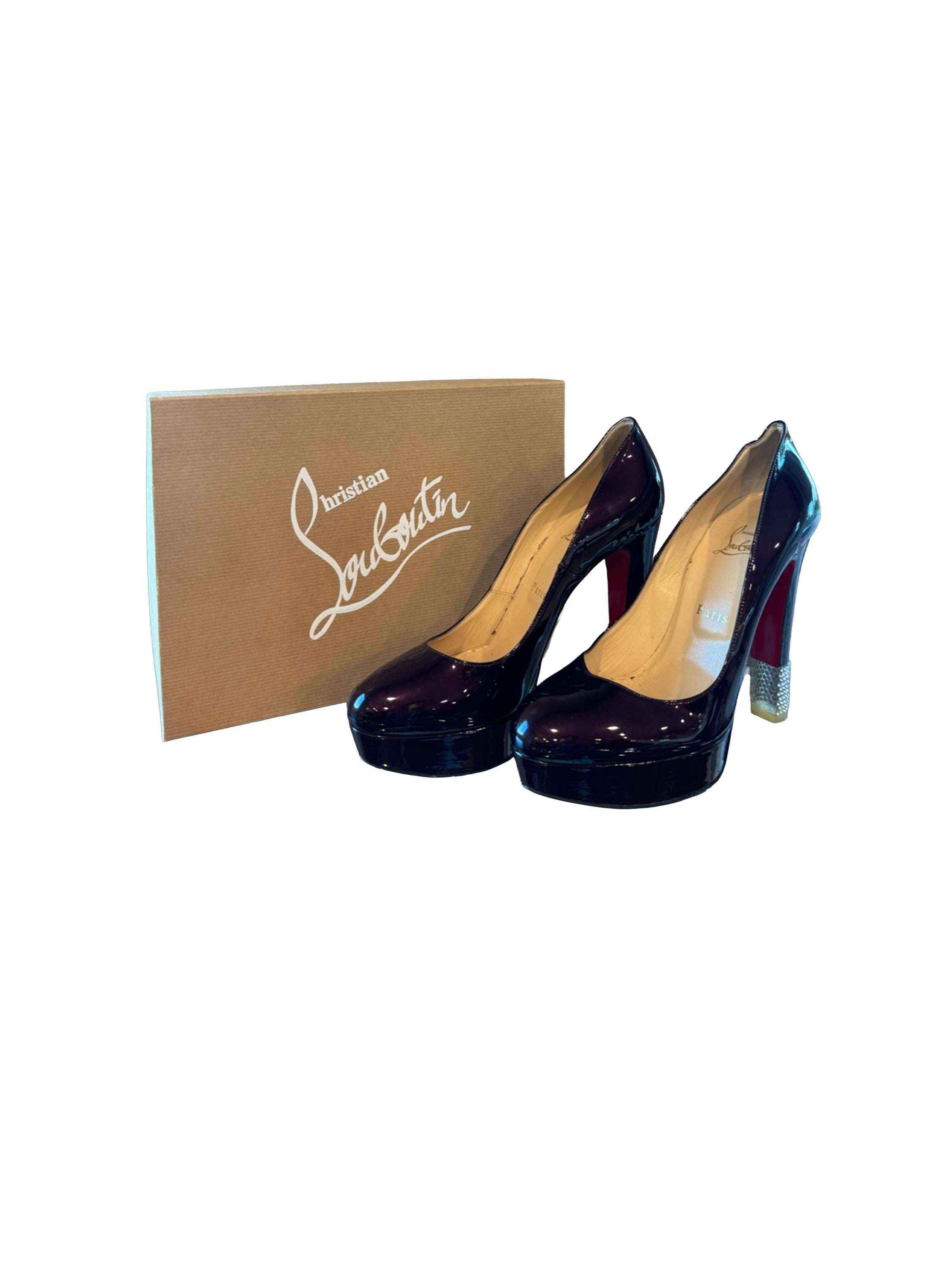 Christian Louboutin Patent Filter Platform Pumps