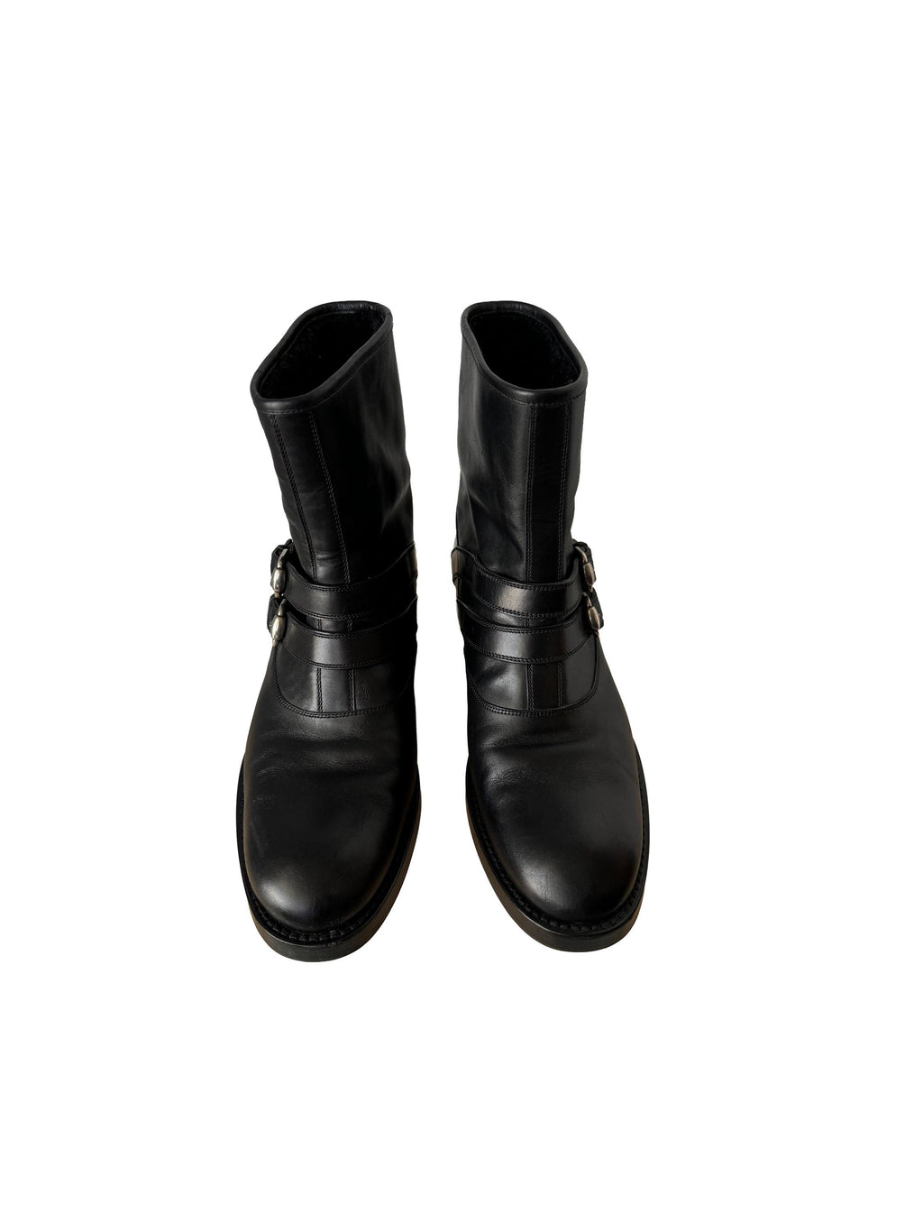 Gucci Moto Boots Cirano Lux/Merinos Riccio Nero