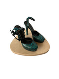 Gucci Huston Python Leather Platform Pumps