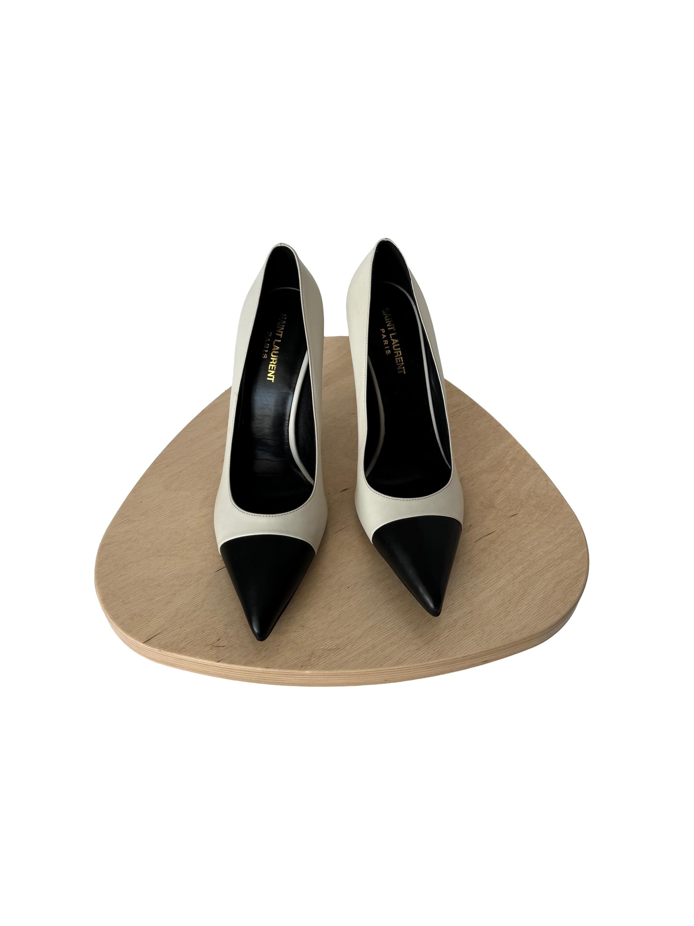 Saint Laurent Paris Colorblock Leather Pumps