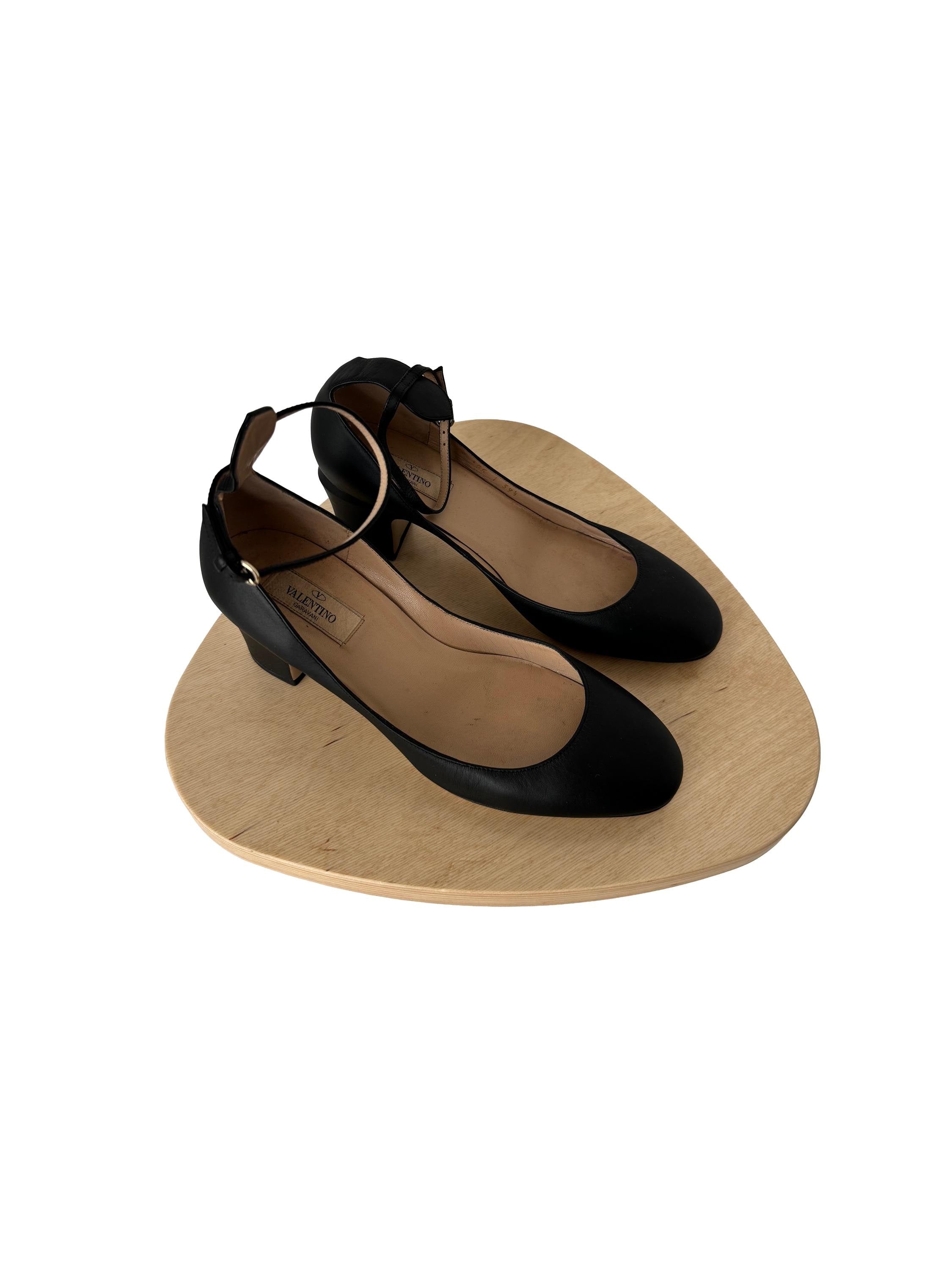 Valentino Garavani Tango Leather Ballet Pumps