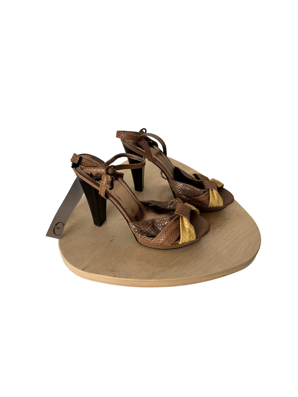 Just Cavalli Snakeskin Sandal Heels
