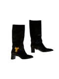 Yves Saint Laurent Thelma 55 Knee-High Boots Black