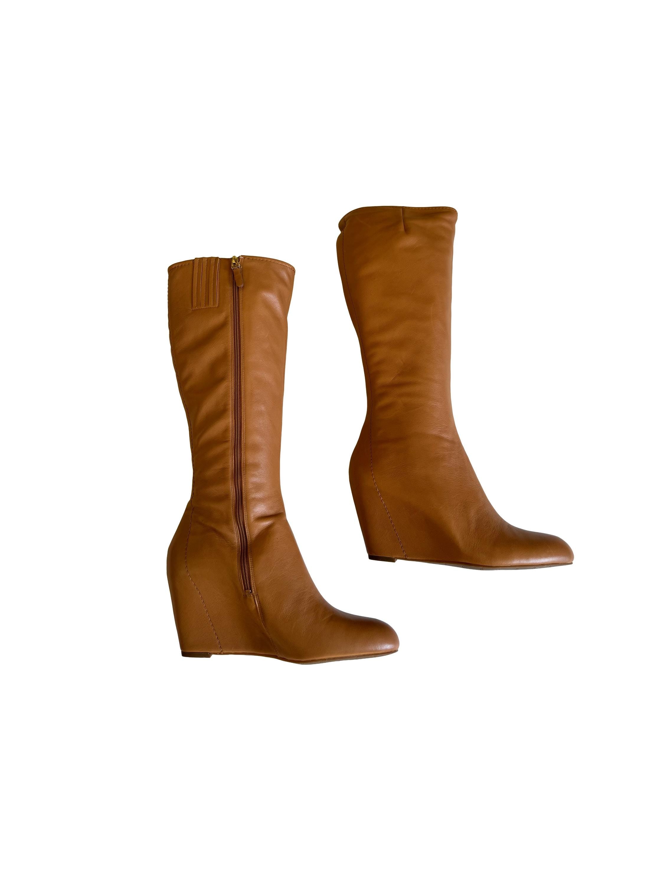 Via Spiga Knee-High Boots Camel